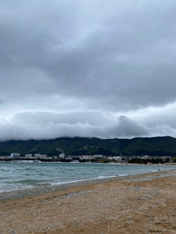 Morning coastal scenes captured in Gelendzhik, Russia