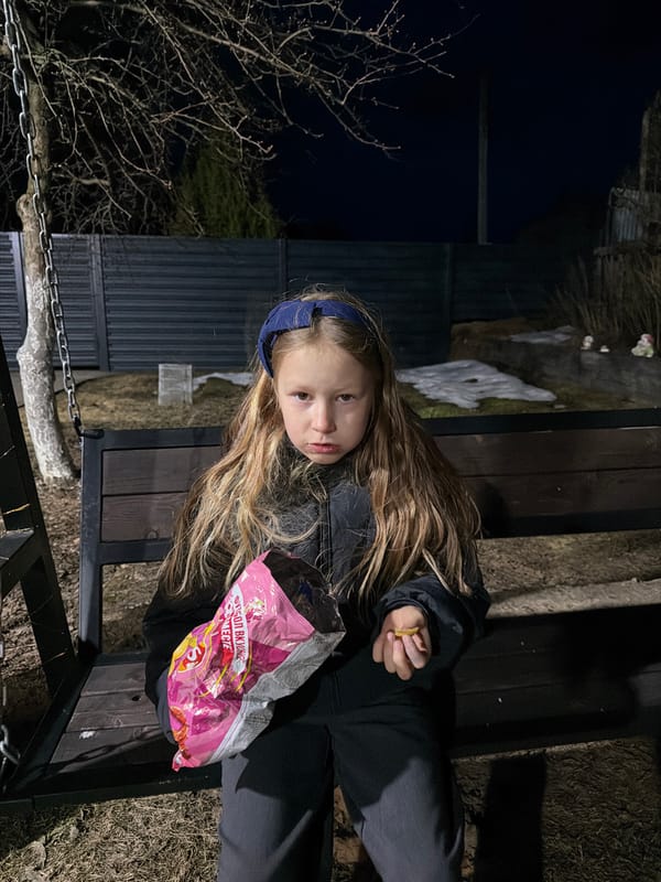 Children play at playground in Dubovaya, Russia