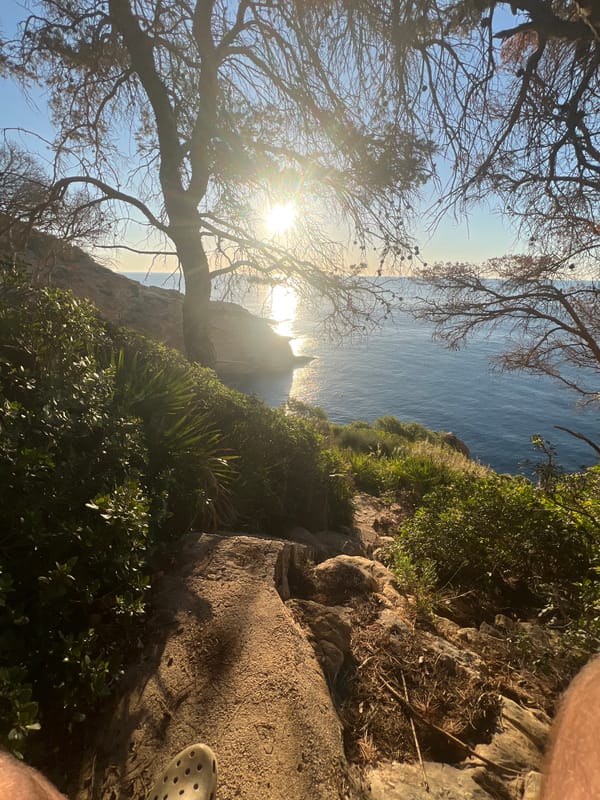 Mediterranean Sea viewed from Spanish coastal vantage point