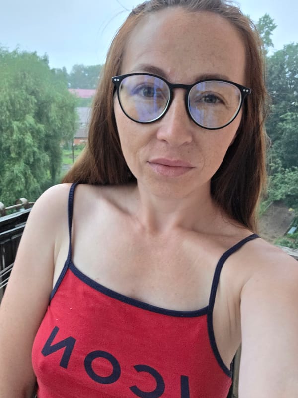 Selfies and playtime in Chaikovsky on a July evening