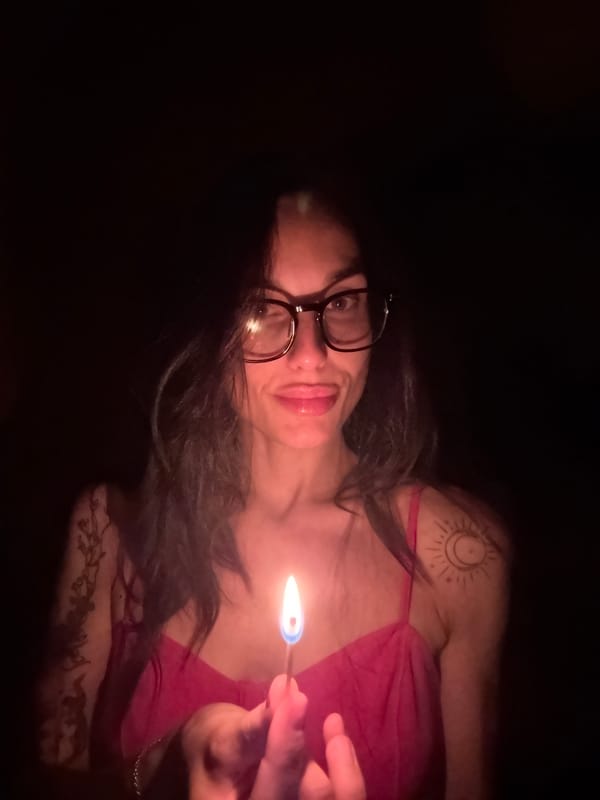 Individual photographed in dark setting in Pleven, Bulgaria