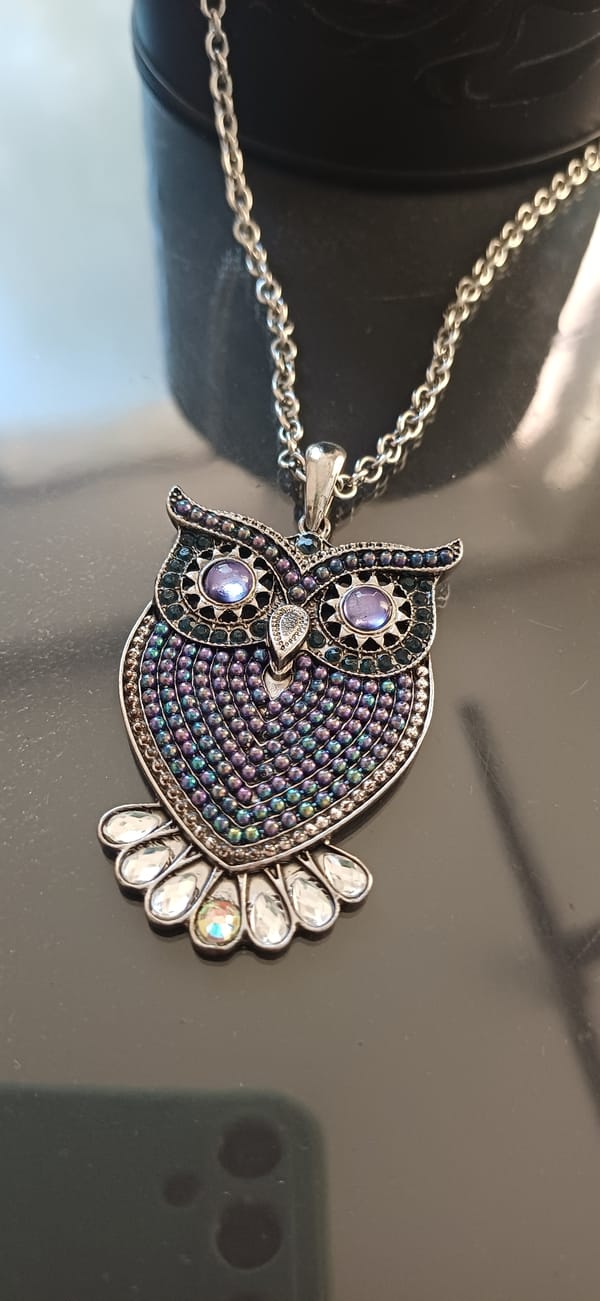 Jewelry and accessories spread: necklaces, earrings, sunglasses, and hair ties
