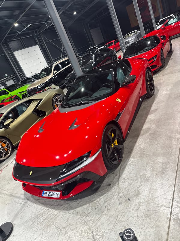 High-end car collection on display in Plovdiv showroom