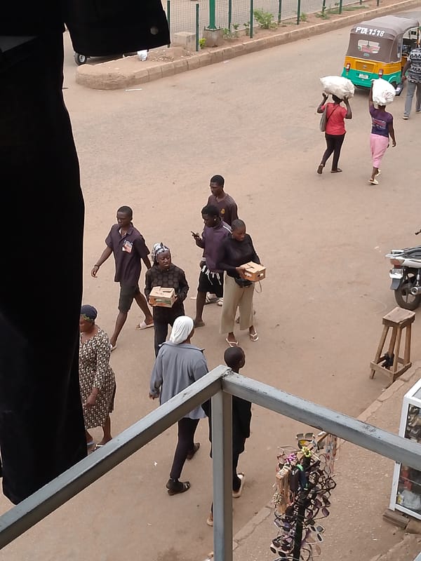 Daily street life documented across Bukuru, Nigeria neighborhoods