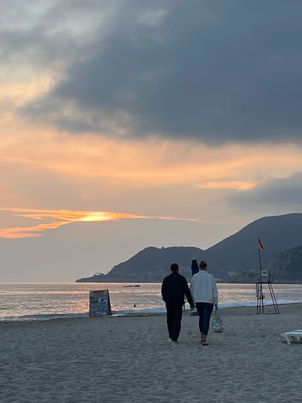 Sunset documented along Alanya coast in Turkey