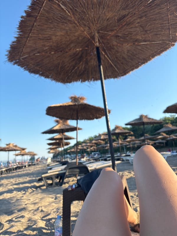 Chill afternoon on the Black Sea shore, Burgas