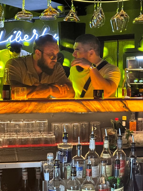 Evening bar scenes documented across Perm establishment