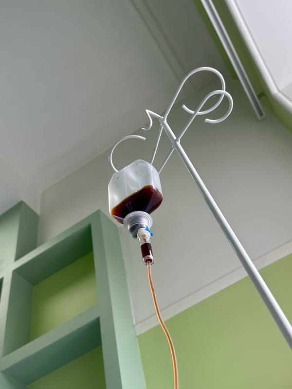 Patient receives IV treatment at Irkutsk medical facility