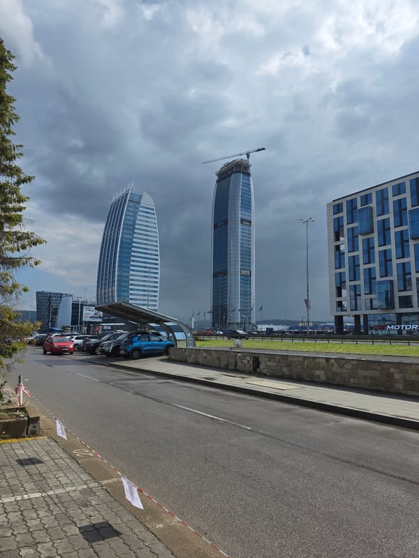 Construction continues on Sofia skyscraper amid urban development