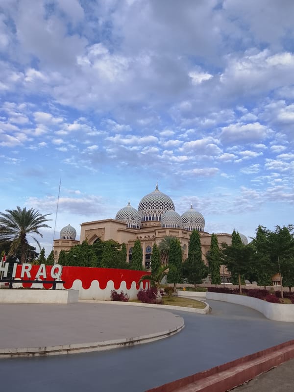 Street life and landmarks around central Lhokseumawe, Indonesia