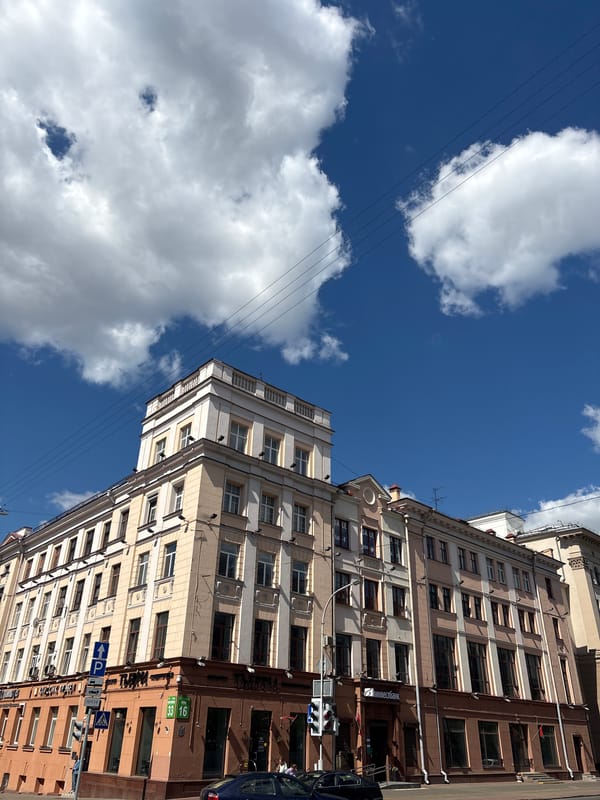 Morning street photography session captures Minsk urban architecture
