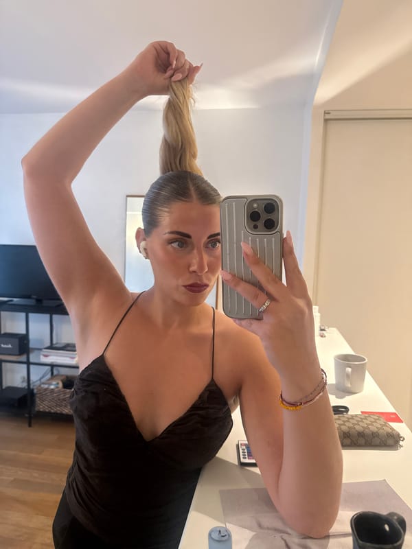 Mirror selfie series in a Paris apartment, evening outfit check