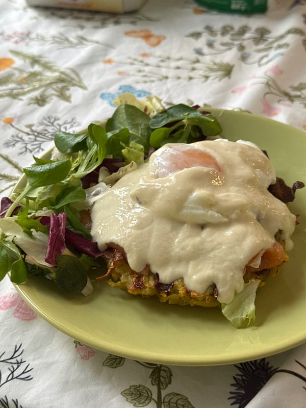 Traditional potato dish photographed during Zagreb breakfast service