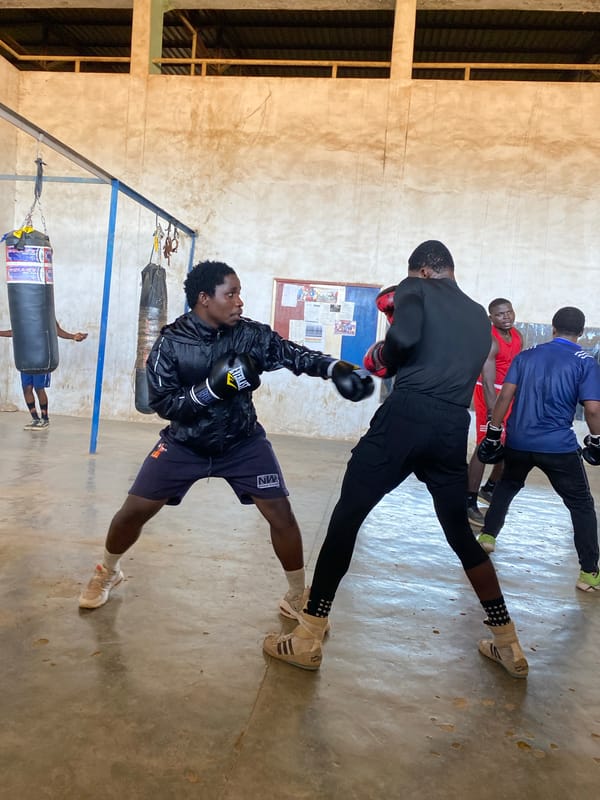 Boxing training session observed at Jos gym