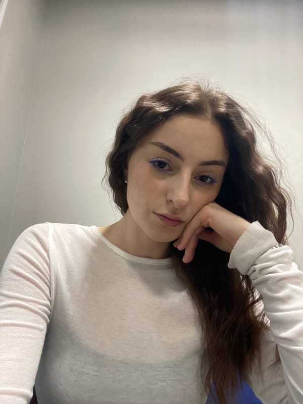 Woman takes selfie in Moscow