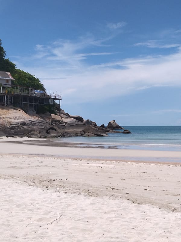 Early morning beach scenes documented in Ban Tai, Thailand