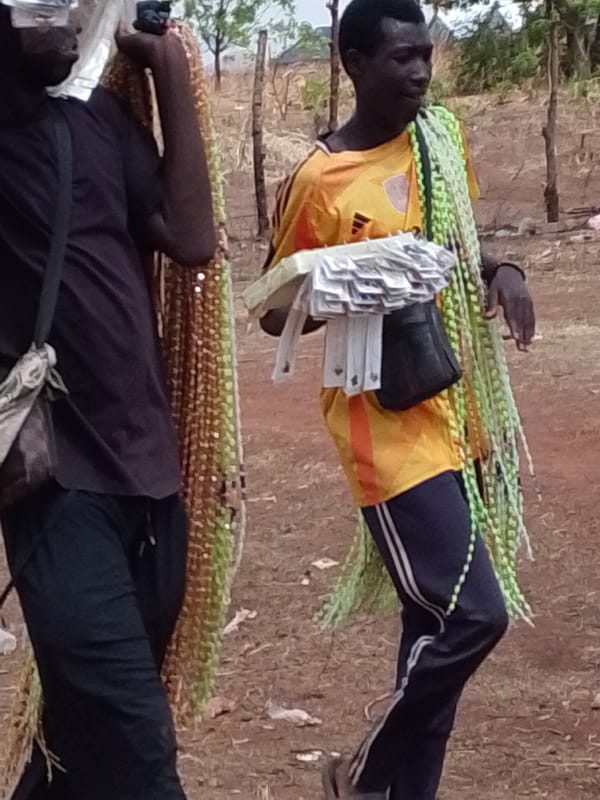 Daily life scenes captured in northern Ghana villages