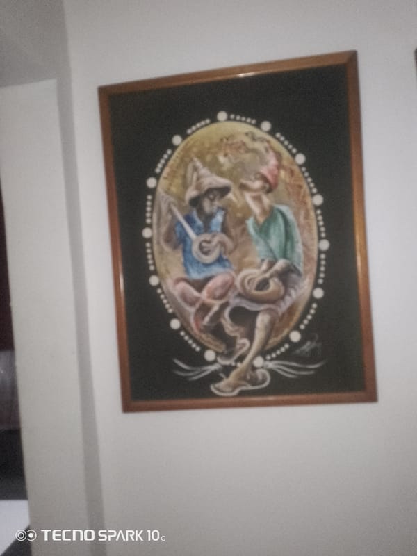 Interior home decor items documented in Lekki residence
