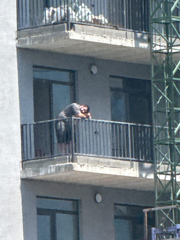 Construction, football, and daily life in a Tbilisi neighborhood