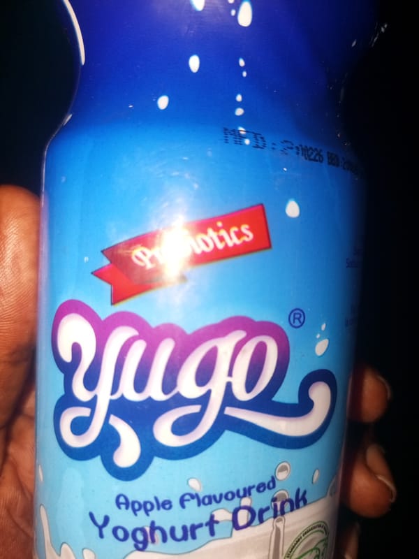 Yugo yoghurt drink bottle spotted in Tempure, Nigeria