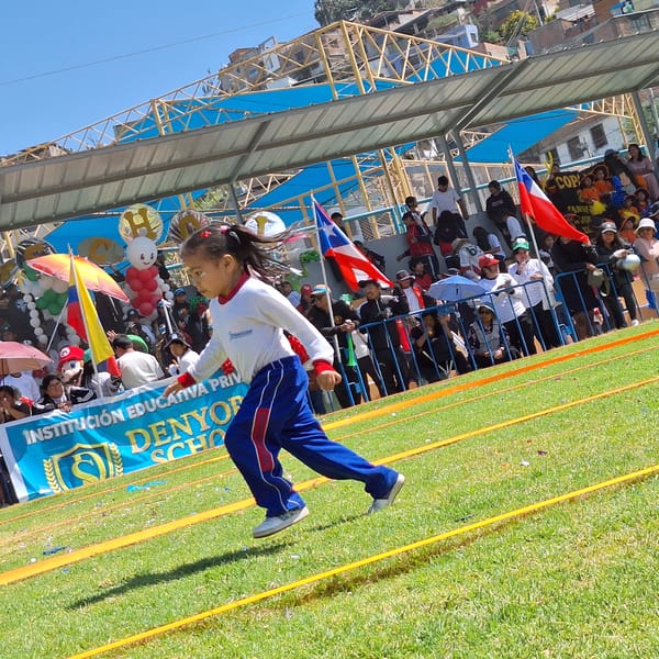 Children's sports day held in Mariano Melgar, Peru