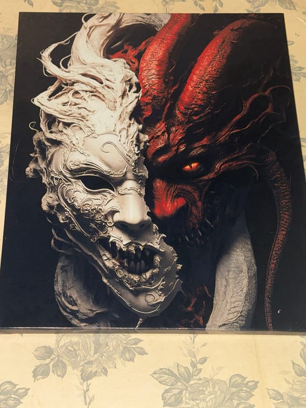 Gaming and artwork captured in Makiivka home setting