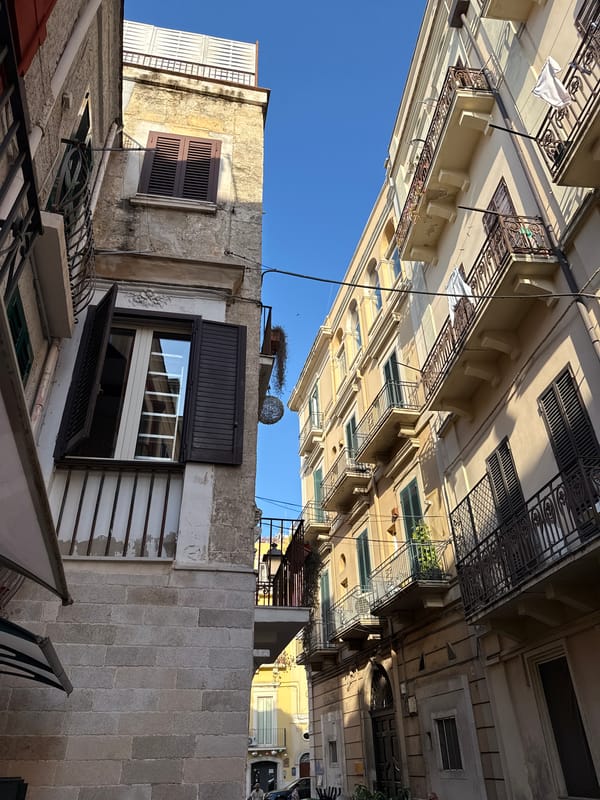 Historic European town streets documented in afternoon sunlight