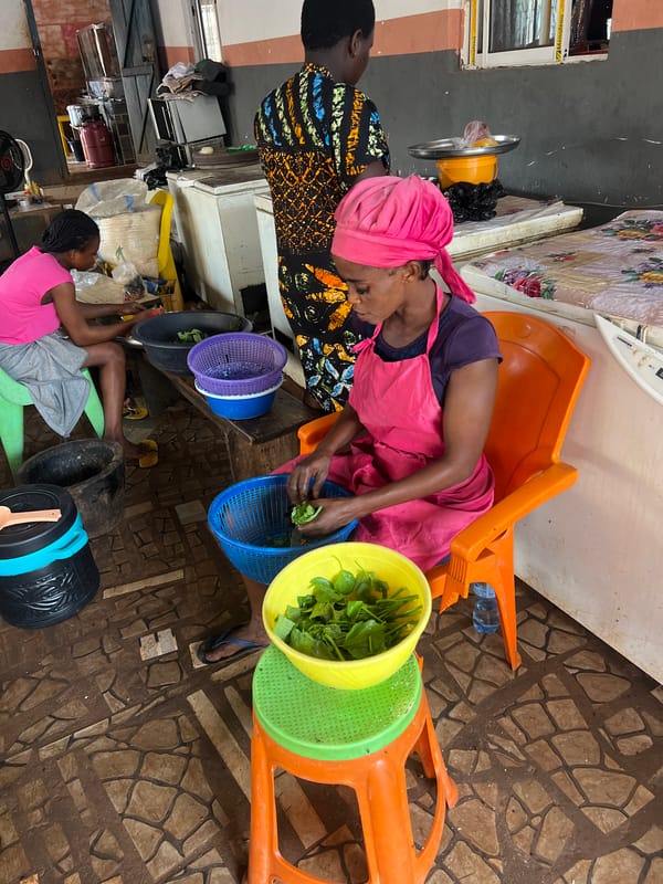 Catfish stew in the making at a Nkpor market stall