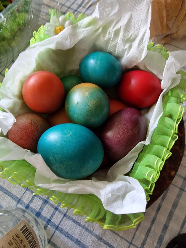 Easter egg basket documented in Chirpan, Bulgaria