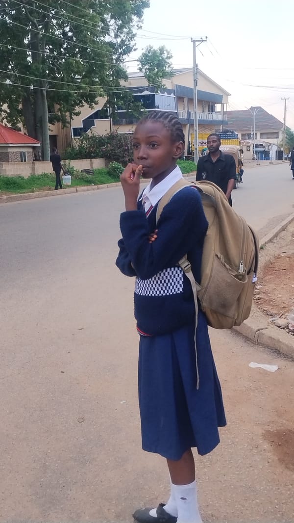 Daily life captured on Jos streets amid lush greenery