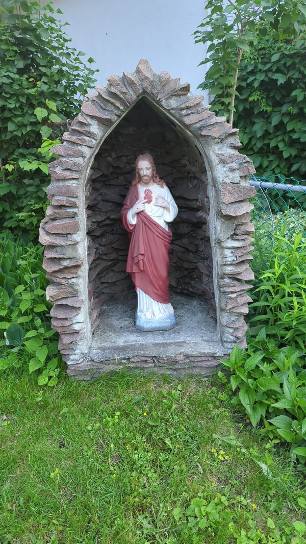 Montreal garden walk with flowers, trees, and neighborhood details
