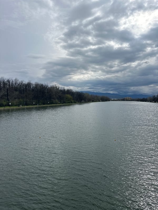 Rippled waterway observed stretching through Plovdiv, Bulgaria