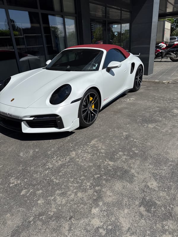White Porsche GT3 RS spotted parked in Sofia