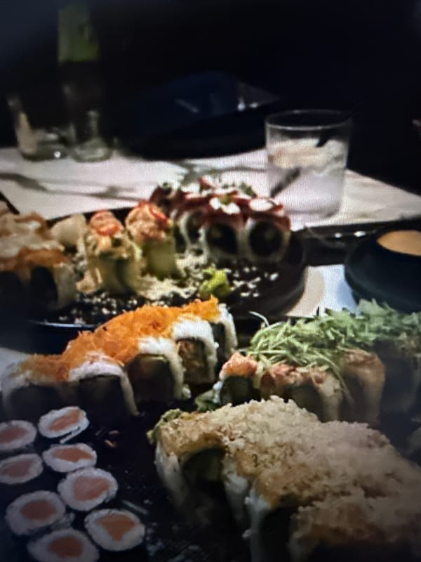 Sushi, flowers, a dressed-up dog — a quiet evening in Stara Zagora