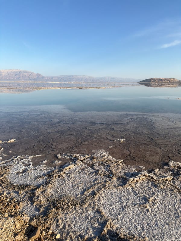 Dead Sea salt formations documented in Israeli desert landscape