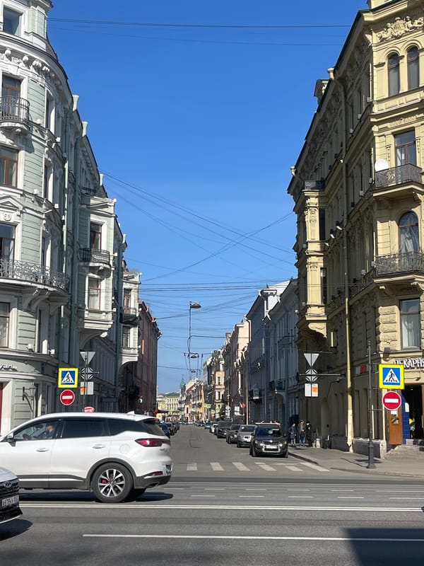 Street scenes and architecture documented across Saint Petersburg