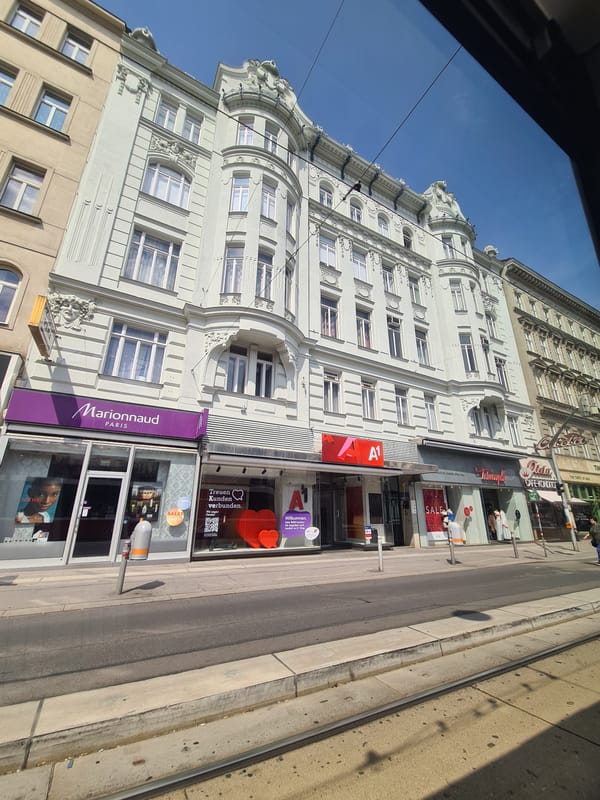 A sunny afternoon on a classic Viennese city block