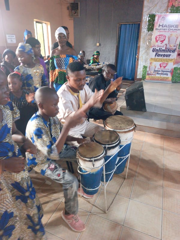 Community choir and drum performance held in Akwanga Nigeria