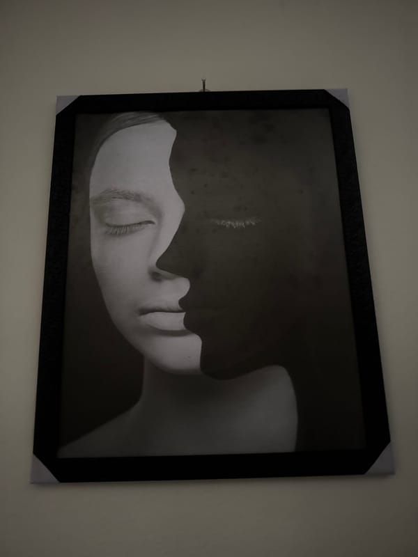 Framed portrait artwork observed on wall in Ihiagwa