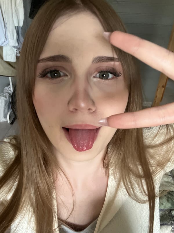 Woman takes series of selfies in Ashkadar, Russia