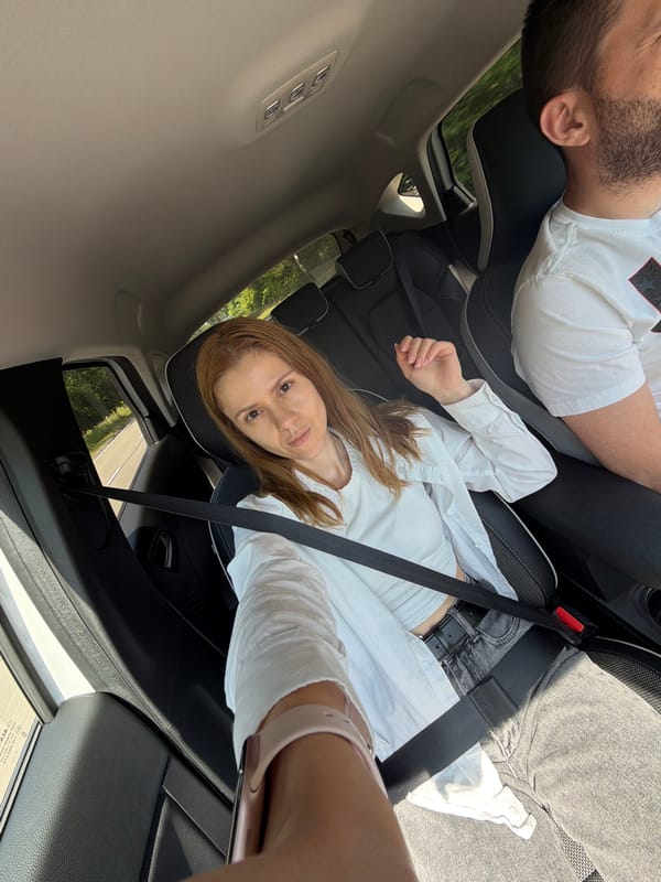 Back seat ride through Eindhoven on a June afternoon