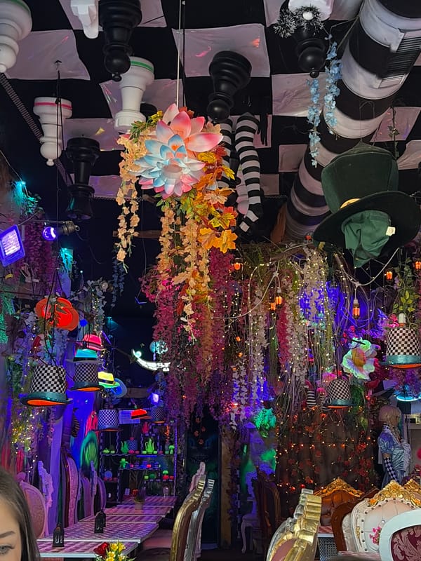 Milan cafe patrons gather at vibrant themed venue