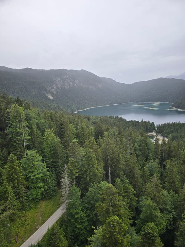 Exploring the Zugspitze cable car area on an overcast afternoon