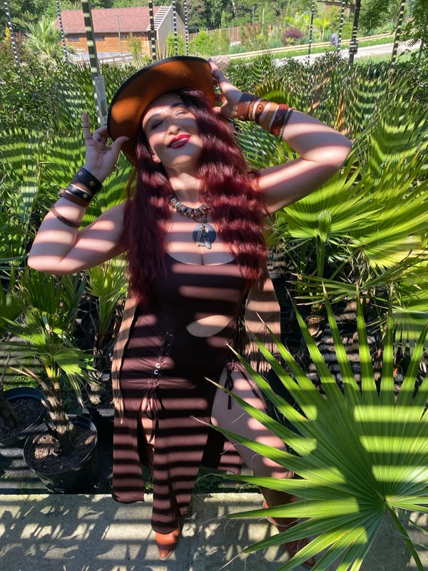 Styled western-inspired look, palm garden setting, Sochi