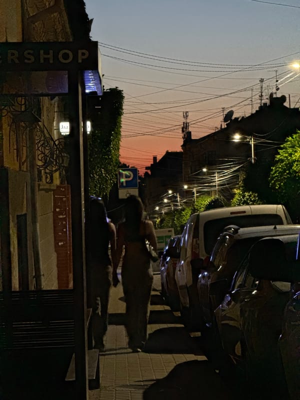 Chernivtsi streets from dusk to night, June 2026