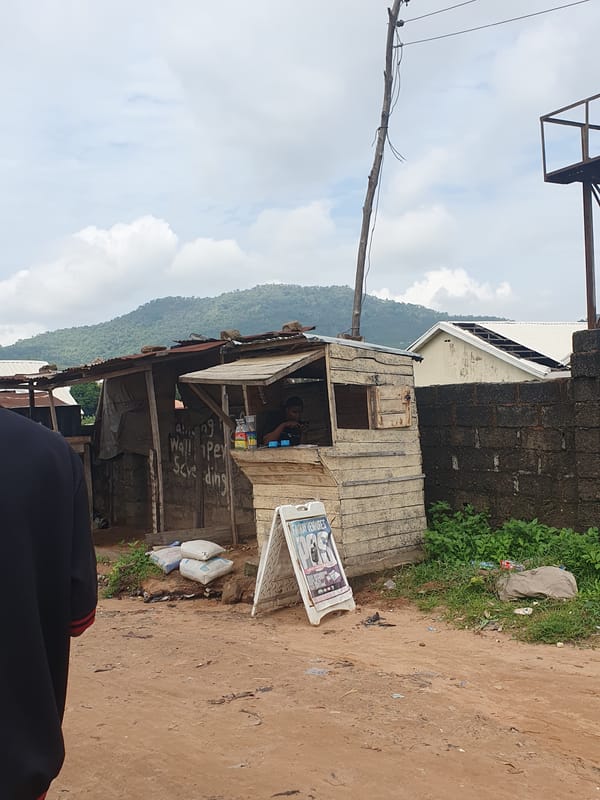 Morning street scenes and daily life in Lokoja Nigeria
