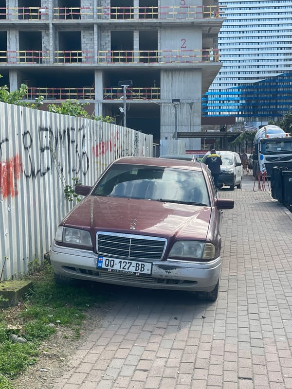 Ordinary street life documented across Batumi, Georgia