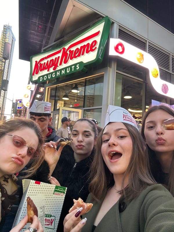 Women photograph night out at NYC's Gallagher's Steak House