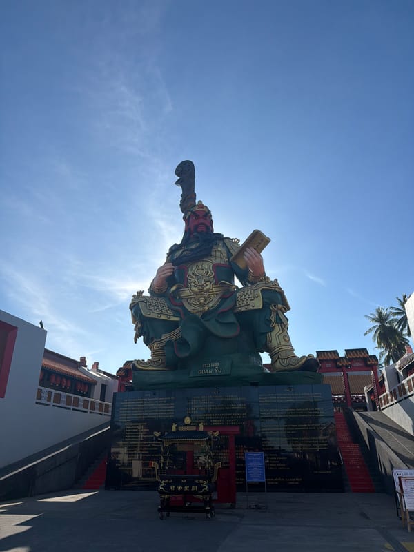 Guan Yu shrine and cliffside temple complex, southern Thailand