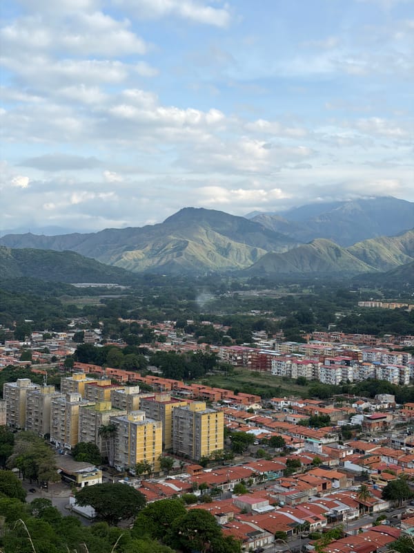 Urban landscape photographed in Turmero, Venezuela
